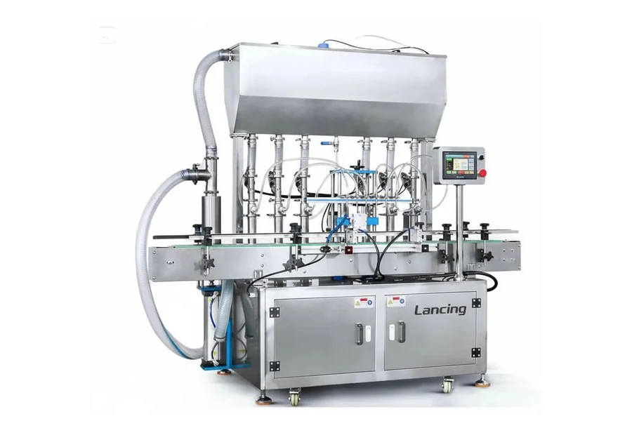 Lancing rotor-pump depositing line with mixer hopper